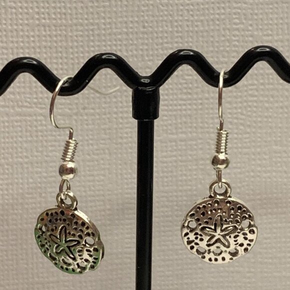 Sand Dollar Earrings, Starfish Earrings, Beach Earrings, Gift Idea, Starfish - Picture 8 of 10